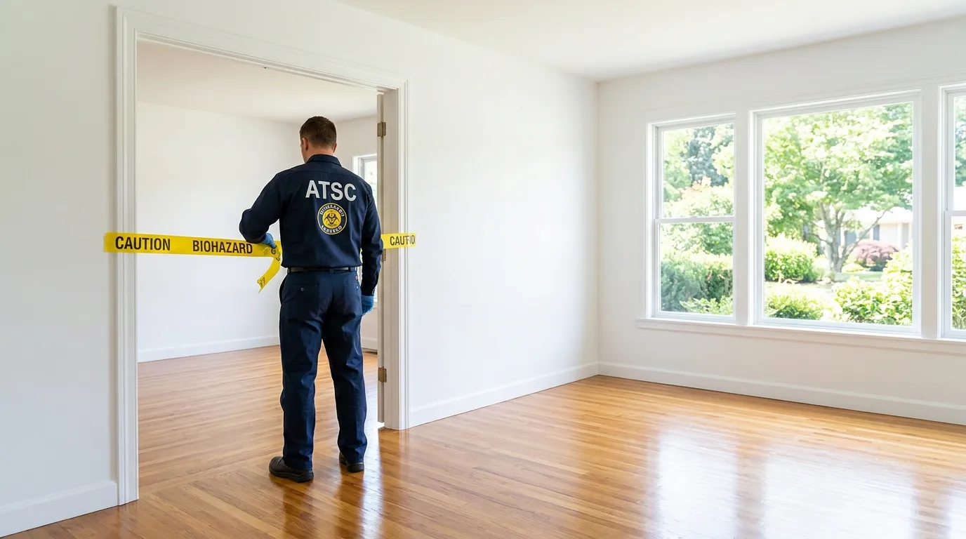 Certified biohazard cleanup crew performing Crime Scene Cleanup in Huber Heights